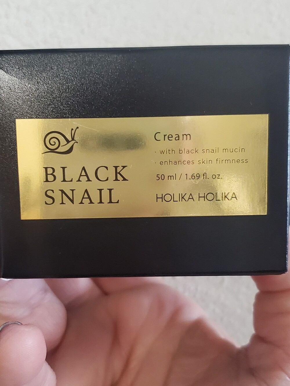 HOLIKA HOLIKA BLACK SNAIL REPAIR CREAM. NWT FIRM & REJUVENATE. SKIN CARE.